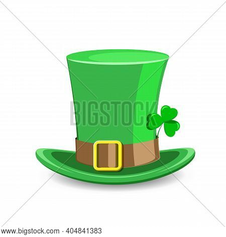 Stock Illustration Symbolic Hat Saint Patrick On A White Background