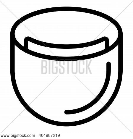 Self Protection Face Shield Icon. Outline Self Protection Face Shield Vector Icon For Web Design Iso
