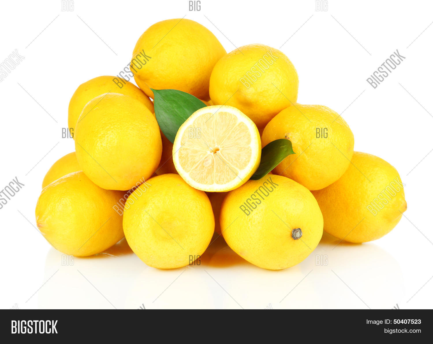 Ripe Lemons Isolated Image & Photo (Free Trial) | Bigstock
