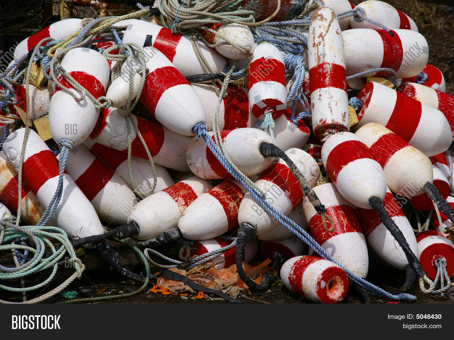 Red White Crab Floats Image & Photo (Free Trial) Bigstock