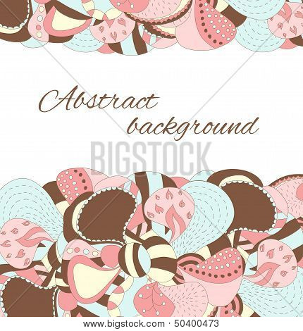 Hand draw abstract petal and flower background