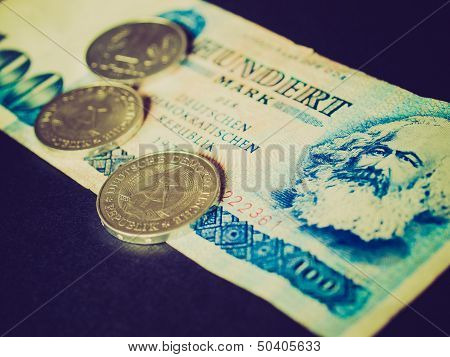 Retro Look Ddr Banknote