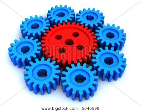 The Big Gear And Eight Small