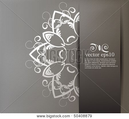 Abstract floral background. Vector