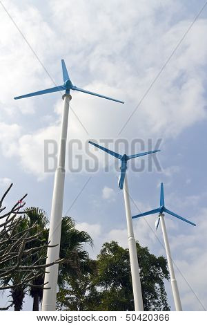 Wind mills, renewable energy.