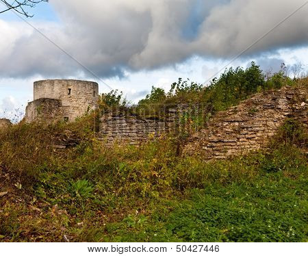 The ancient destroyed fortress. Petersburg. Russia. Koporye