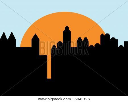 Skyline urbano città