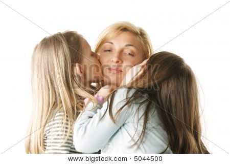 Daughters Kissing Image & Photo (Free Trial) | Bigstock
