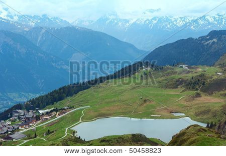 Mountain Bettmeralp Village (switzerland)