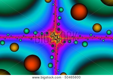 Fractal fairytale - separation of atoms.