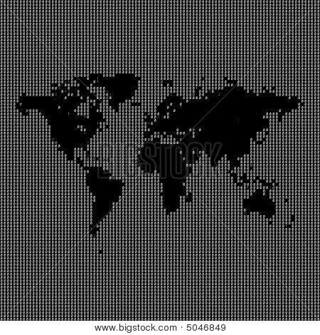Binary World Map