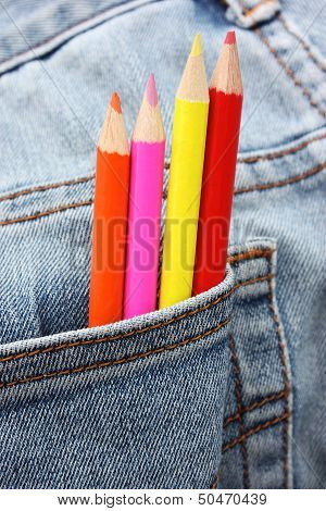coloured pencils