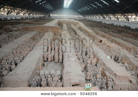 Famous Terracotta Army Of Xi'an Provence, China