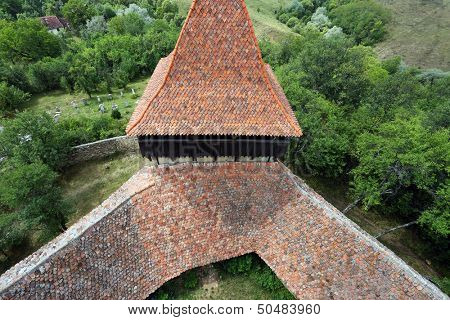 Viscri fortified church, in Transylvania, Romania, Europe