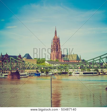Retro Look Frankfurt Cathedral