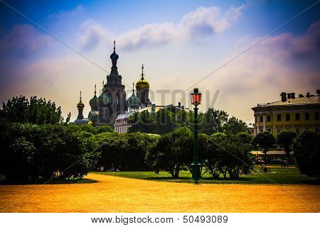 St. Petersburg. Russia - CIRCA June 2013: Saviour ofa the Spilled Blood. Church.