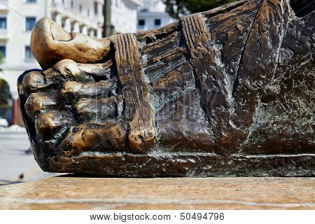 Bronze  Sculpture Of Foot