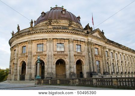 Facade of the Bodemuseum in Berlin, Germany
