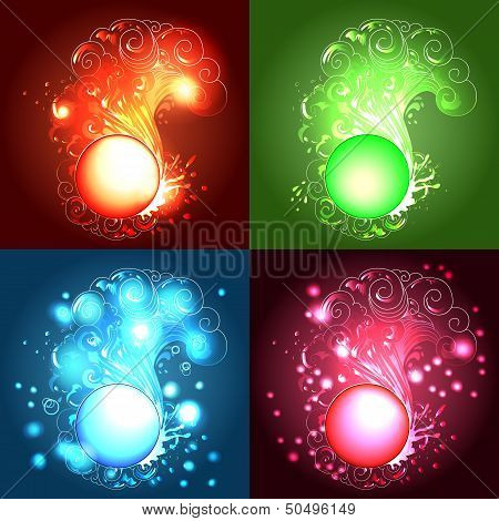 Four Elements Set (place For Your Text)