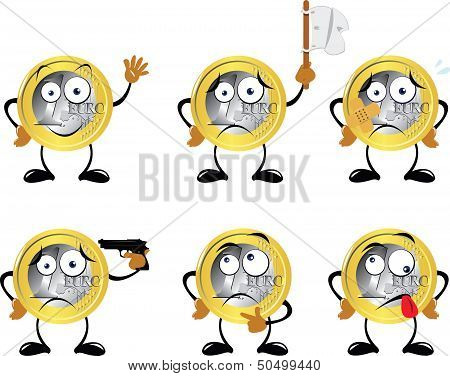 Funny Euro Coin