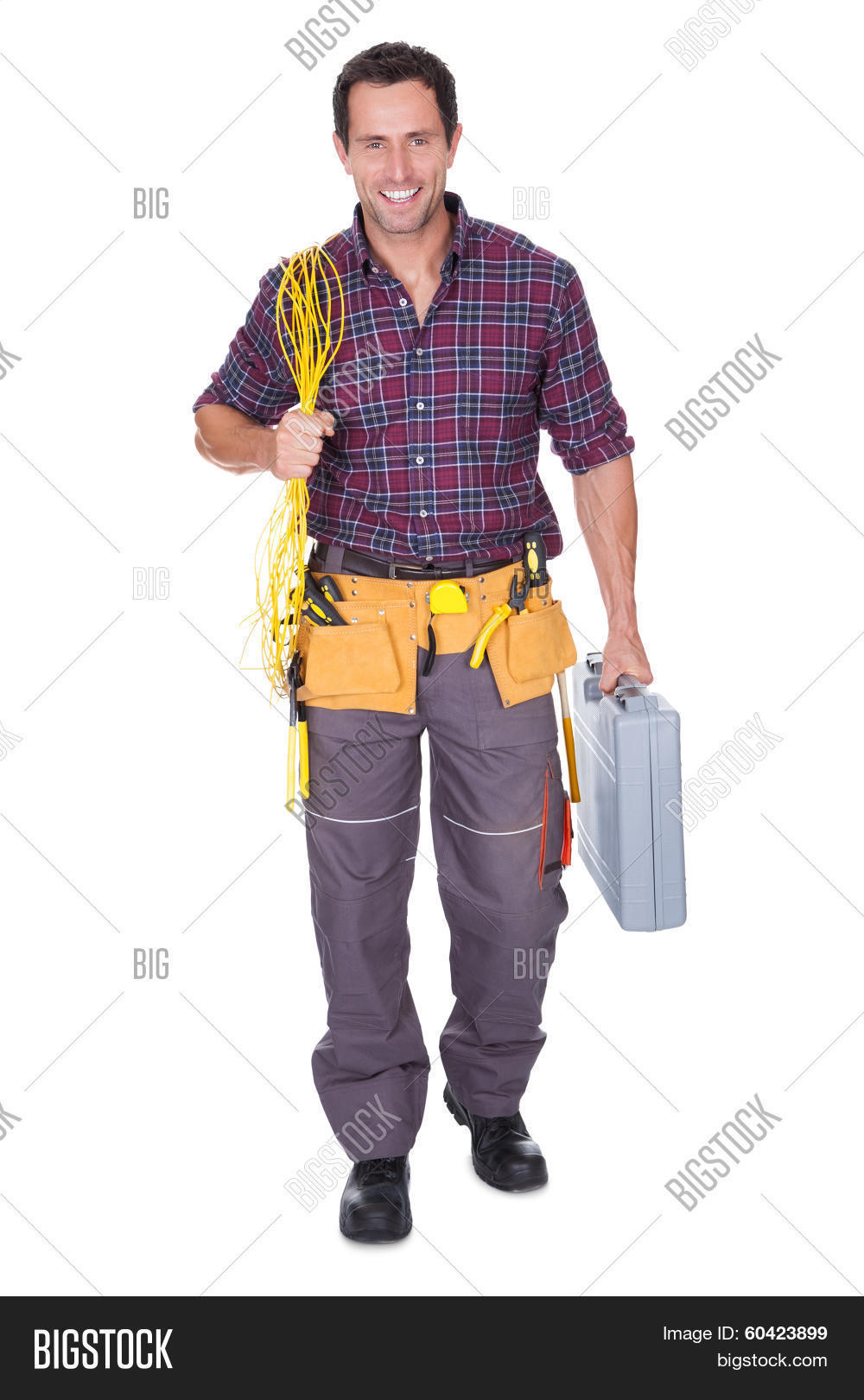 Electrician Man Image & Photo (Free Trial) Bigstock