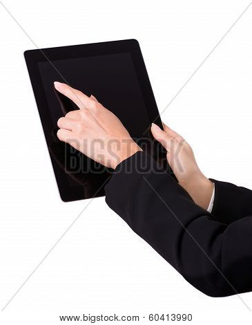 Female Hands With Tablet