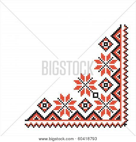 National Pattern Fabric Texture Corner
