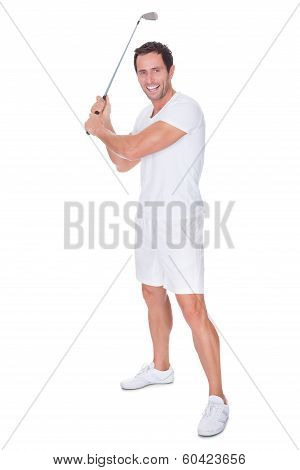Golfer After Swing