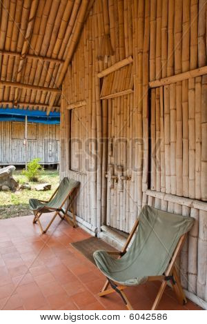 Bamboo Hut At A Jungle Resort
