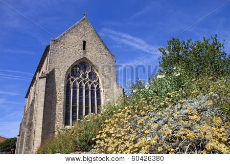 Parthenay ancient gothic church, Poitou-Charentes, France