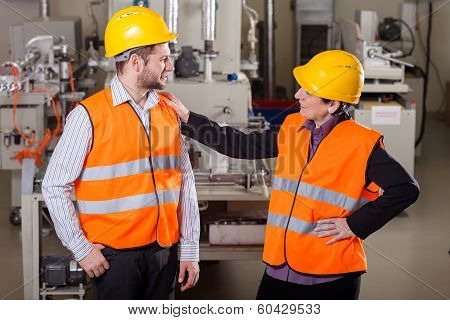 Employees At Production Area