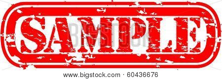 Grunge sample rubber stamp, vector illustration