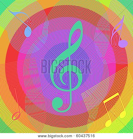 Abstract Music Background. Vector