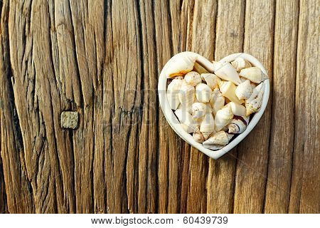 Shape of Hearth With Seashells