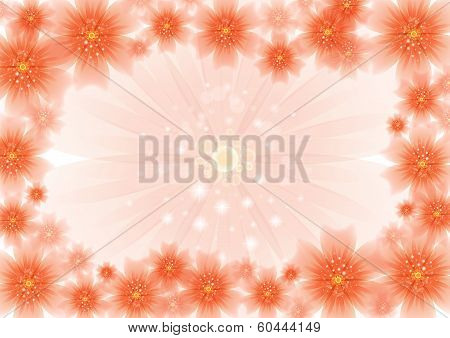 Abstract Floral Frame