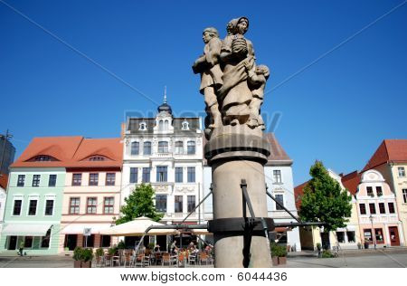 Cottbus Altmarkt Marktbrunnen
