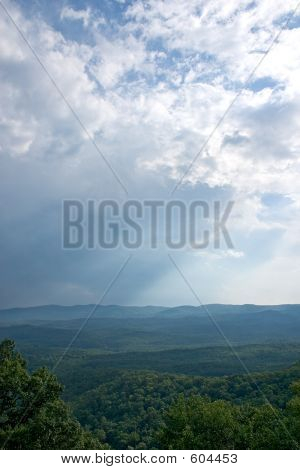 Breaking Storm In Mountains