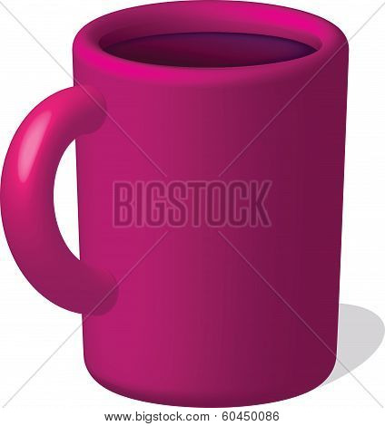 Red Mug With Drink