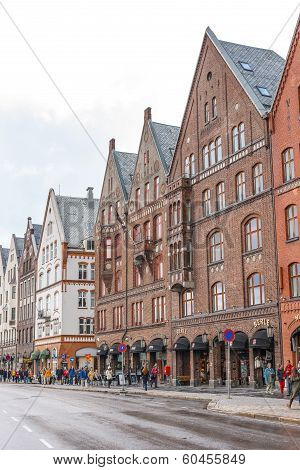 Cityscape of Bergen, Norway