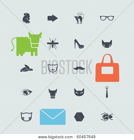 Set of web icons