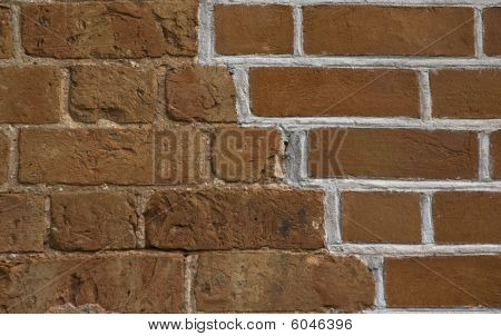 Brickwall vecchio ristrutturato