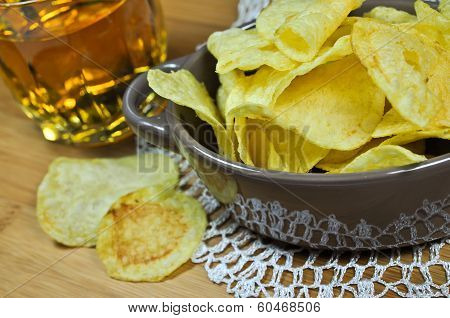 Potato chips and beer