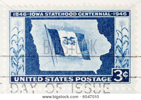 Vintage Postage Stamp Iowa Statehood Centennial 1946