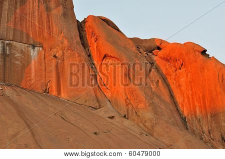 Spitzkoppe In Namibia At Sunset
