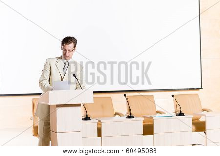 male speaker