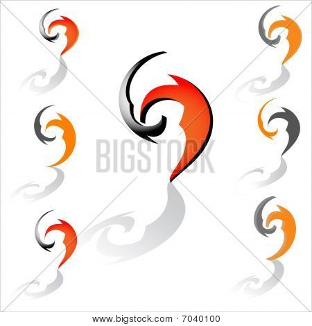 abstraktní symboly pro design