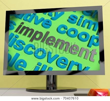 Implement Word Screen Means Execute Or Put Into Practice