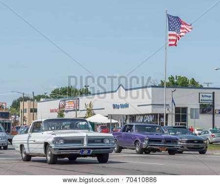 Bonneville, GTO, And Mustang, Woodward Dream Cruise
