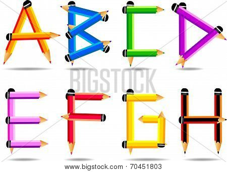 Cute Alphabet Vector