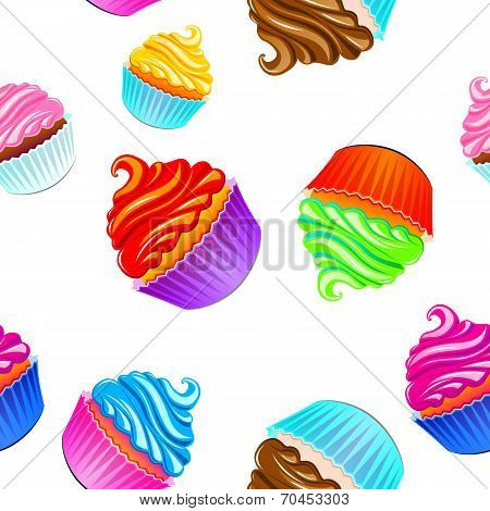 cake vector pattern seamless background